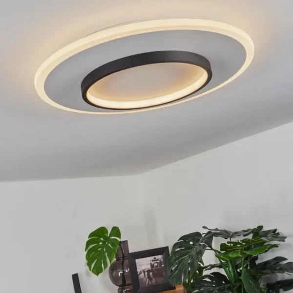 hofstein Plafonnier Andelfingen LED Blanc, 1 lumière, Télécommandes* Lampes Modernes