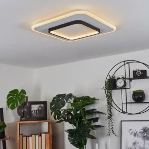 hofstein Plafonnier Andelfingen LED Blanc, 1 lumière, Télécommandes* Lampes Modernes