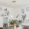 hofstein Plafonnier Anneau LED Chrome, Argenté, 2 lumières* Lampes Modernes