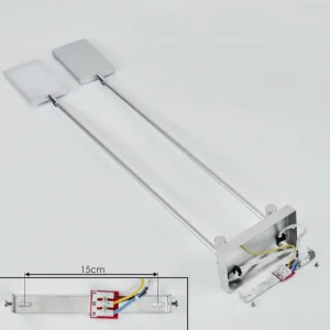 hofstein Plafonnier Anneau LED Chrome, Argenté, 2 lumières* Lampes Modernes