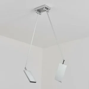 hofstein Plafonnier Anneau LED Chrome, Argenté, 2 lumières* Lampes Modernes