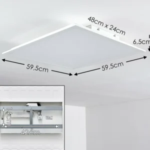 hofstein Plafonnier Antria LED Blanc, 1 lumière* Lampes Modernes