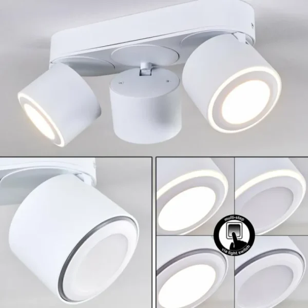 hofstein Plafonnier Appleton LED Blanc, 3 lumières* Lampes Modernes
