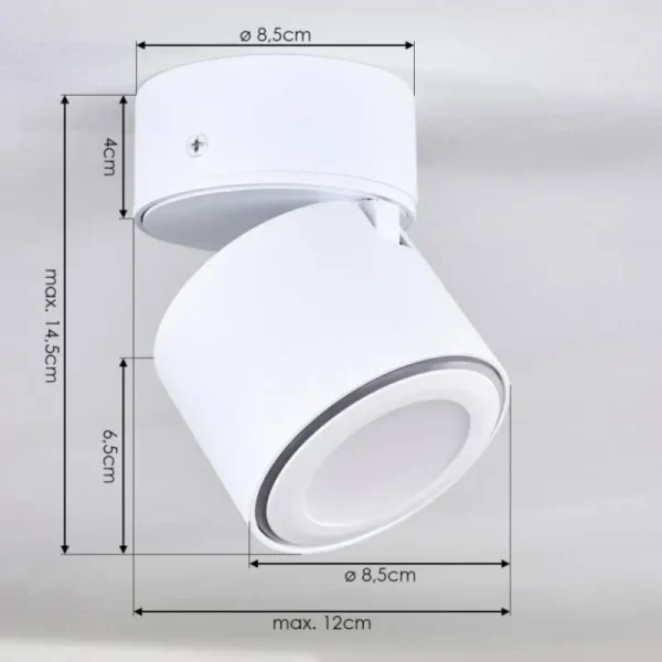 hofstein Plafonnier Appleton LED Blanc, 1 lumière* Lampes Modernes