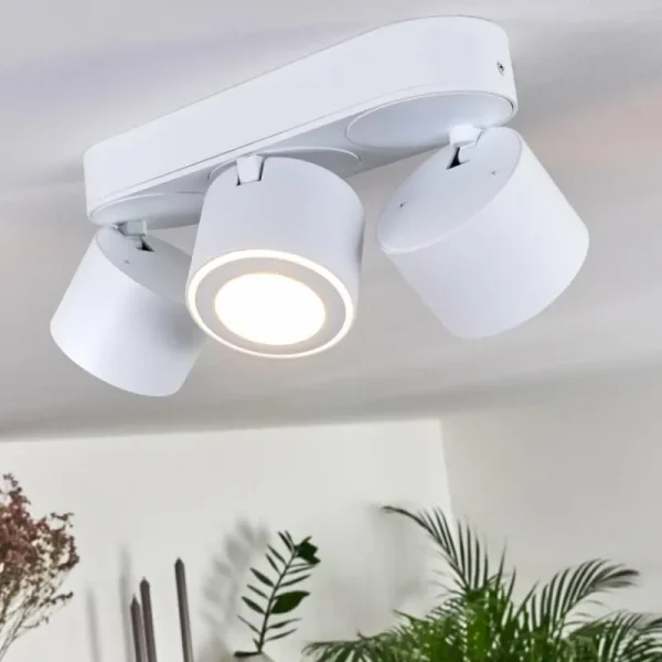 hofstein Plafonnier Appleton LED Blanc, 3 lumières* Lampes Modernes