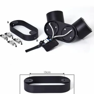 hofstein Plafonnier Appleton LED Noir, 2 lumières* Lampes Modernes
