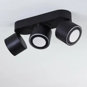 hofstein Plafonnier Appleton LED Noir, 3 lumières* Lampes Modernes