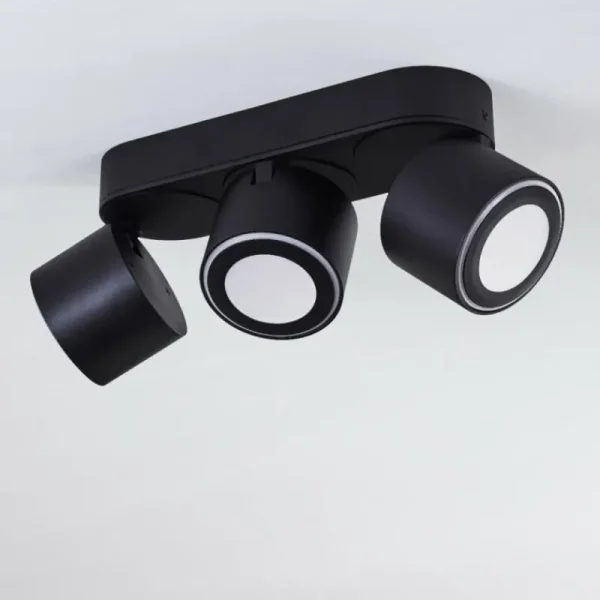 hofstein Plafonnier Appleton LED Noir, 3 lumières* Lampes Modernes