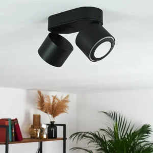 hofstein Plafonnier Appleton LED Noir, 2 lumières* Lampes Modernes