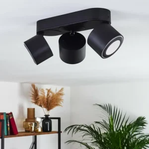 hofstein Plafonnier Appleton LED Noir, 3 lumières* Lampes Modernes