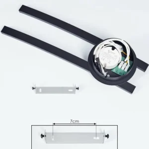 hofstein Plafonnier Aringa LED Noir, 1 lumière* Lampes Modernes