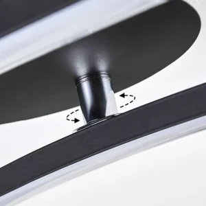 hofstein Plafonnier Aringa LED Noir, 1 lumière* Lampes Modernes