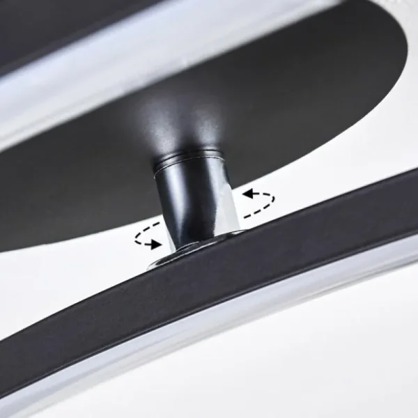 hofstein Plafonnier Aringa LED Noir, 1 lumière* Lampes Modernes