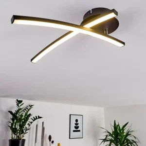 hofstein Plafonnier Aringa LED Noir, 1 lumière* Lampes Modernes