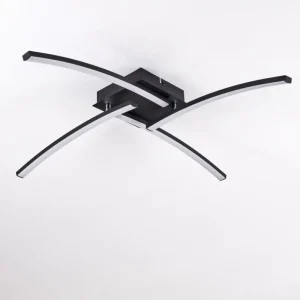 hofstein Plafonnier Aringa LED Noir, 1 lumière* Lampes Modernes