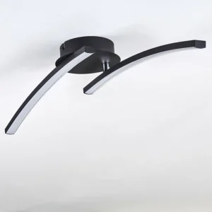 hofstein Plafonnier Aringa LED Noir, 1 lumière* Lampes Modernes