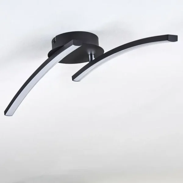 hofstein Plafonnier Aringa LED Noir, 1 lumière* Lampes Modernes