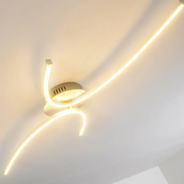 hofstein Plafonnier Askim LED Argenté, 1 lumière* Lampes Modernes