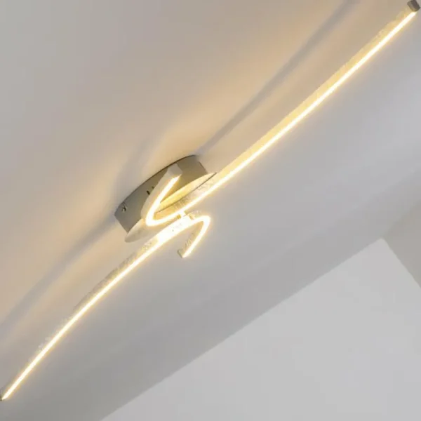 hofstein Plafonnier Askim LED Argenté, 1 lumière* Lampes Modernes