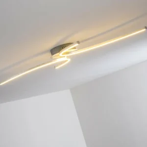 hofstein Plafonnier Askim LED Argenté, 1 lumière* Lampes Modernes