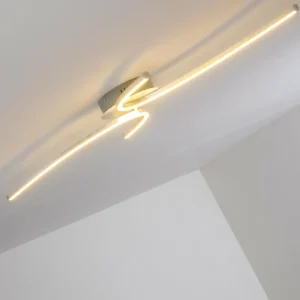 hofstein Plafonnier Askim LED Argenté, 1 lumière* Lampes Modernes