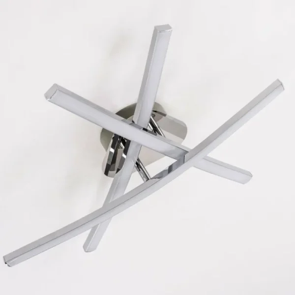 hofstein Plafonnier ATOME LED Chrome, 3 lumières* Lampes Modernes
