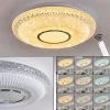 hofstein Plafonnier Avoriaz LED Transparent, Blanc, 1 lumière, Télécommandes* Lampes Modernes