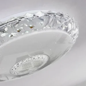 hofstein Plafonnier Avoriaz LED Transparent, Blanc, 1 lumière, Télécommandes* Lampes Modernes