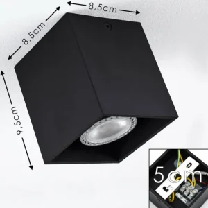 hofstein Plafonnier Awuna Noir, 1 lumière* Lampes Modernes