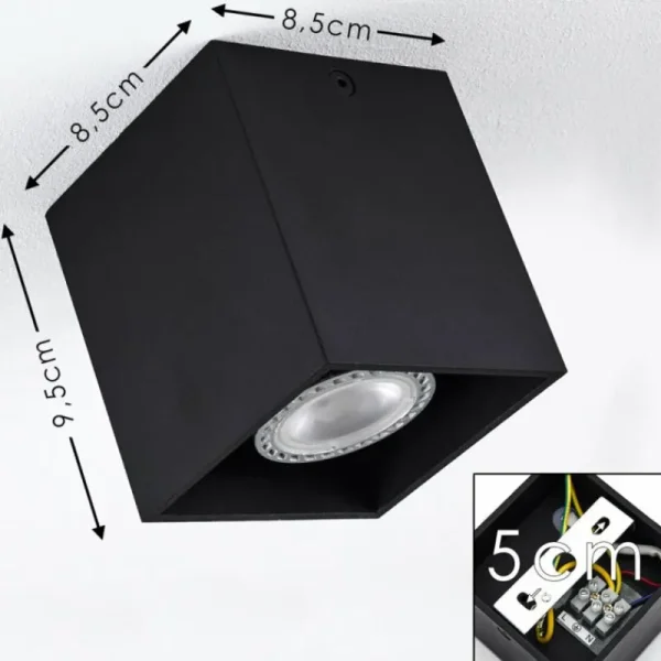 hofstein Plafonnier Awuna Noir, 1 lumière* Lampes Modernes