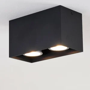 hofstein Plafonnier Awuna Noir, 2 lumières* Lampes Modernes