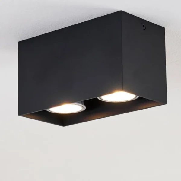 hofstein Plafonnier Awuna Noir, 2 lumières* Lampes Modernes