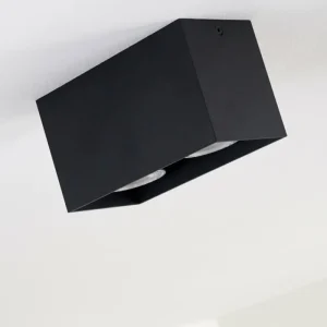 hofstein Plafonnier Awuna Noir, 2 lumières* Lampes Modernes