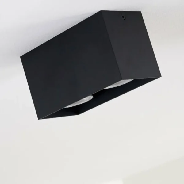 hofstein Plafonnier Awuna Noir, 2 lumières* Lampes Modernes