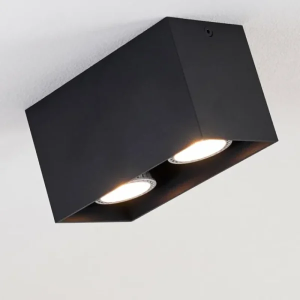 hofstein Plafonnier Awuna Noir, 2 lumières* Lampes Modernes
