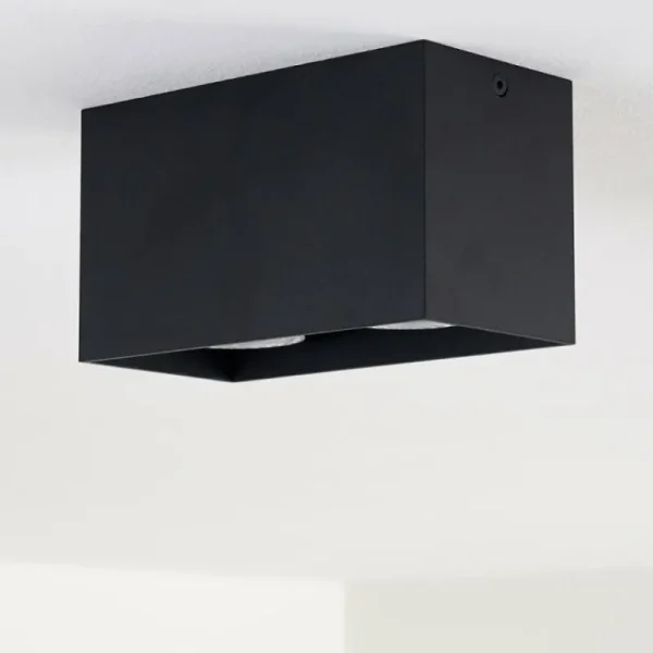 hofstein Plafonnier Awuna Noir, 2 lumières* Lampes Modernes