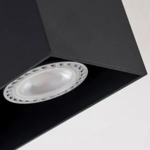 hofstein Plafonnier Awuna Noir, 2 lumières* Lampes Modernes