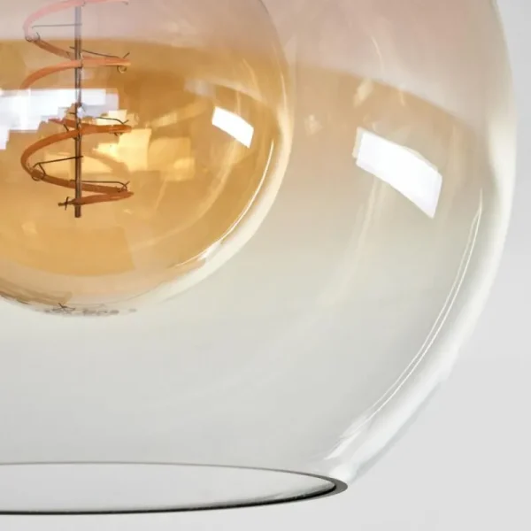 hofstein Plafonnier Azurara Noir, 3 lumières* Lampes En Verre