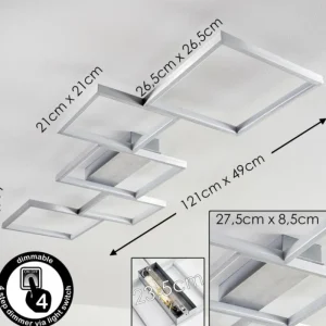 hofstein Plafonnier Bacolod LED Aluminium, 1 lumière* Lampes Modernes