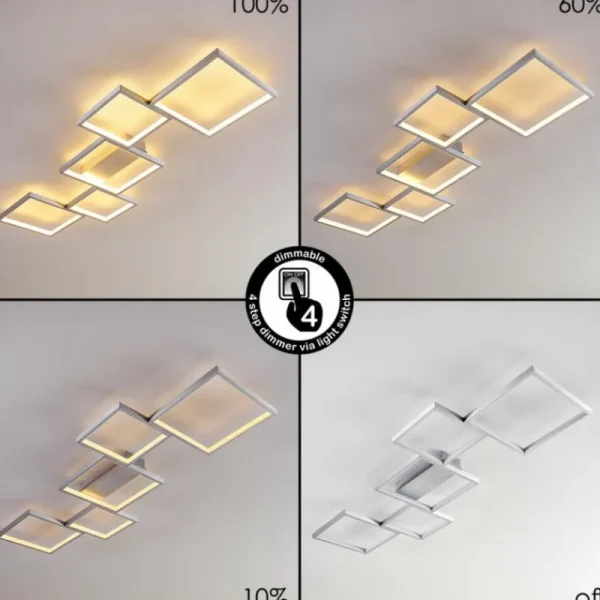 hofstein Plafonnier Bacolod LED Aluminium, 1 lumière* Lampes Modernes