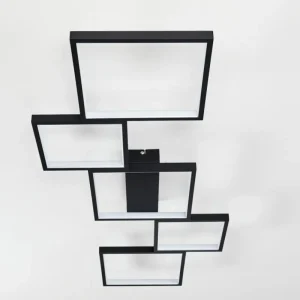 hofstein Plafonnier Bacolod LED Noir, 1 lumière* Lampes Modernes