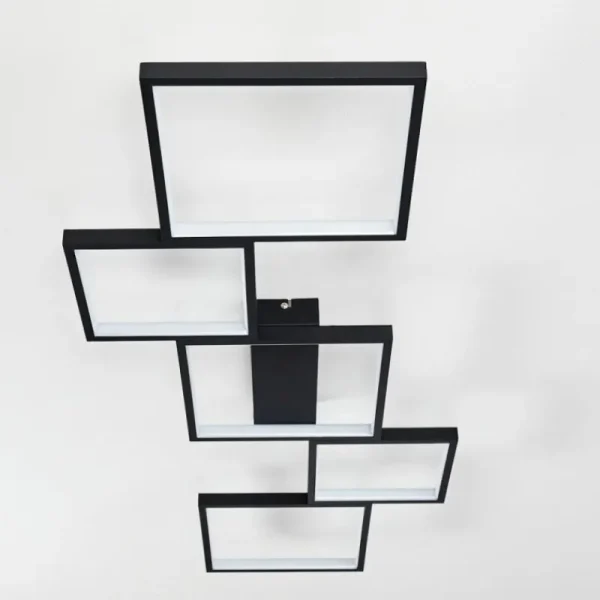 hofstein Plafonnier Bacolod LED Noir, 1 lumière* Lampes Modernes