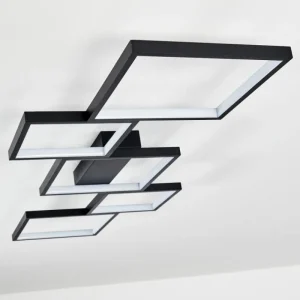 hofstein Plafonnier Bacolod LED Noir, 1 lumière* Lampes Modernes