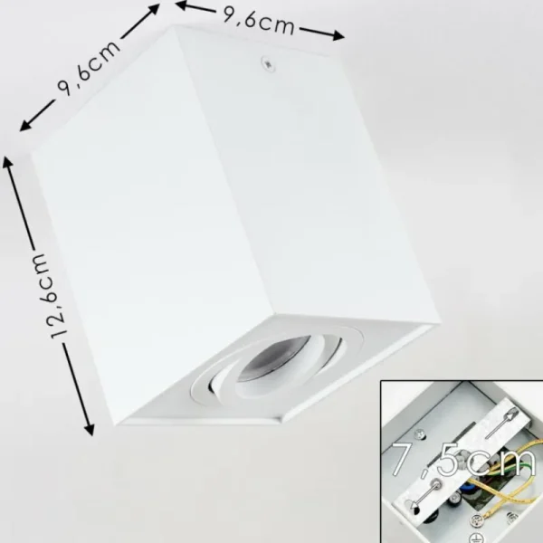 hofstein Plafonnier Baishan Blanc, 1 lumière* Lampes Modernes