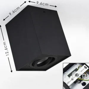 hofstein Plafonnier Baishan Noir, 1 lumière* Lampes Modernes