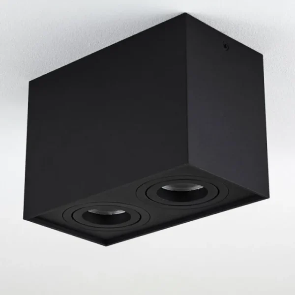 hofstein Plafonnier Baishan Noir, 2 lumières* Lampes Modernes