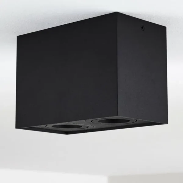 hofstein Plafonnier Baishan Noir, 2 lumières* Lampes Modernes