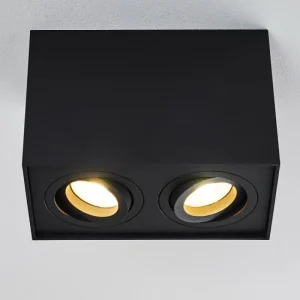 hofstein Plafonnier Baishan Noir, 2 lumières* Lampes Modernes