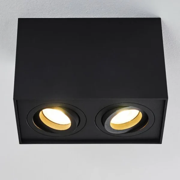 hofstein Plafonnier Baishan Noir, 2 lumières* Lampes Modernes