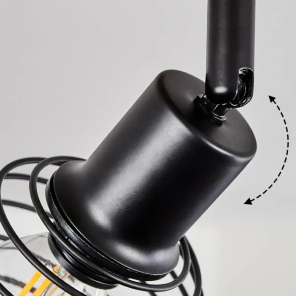 hofstein Plafonnier Ballis Écru, Noir, 1 lumière* Lampes Modernes